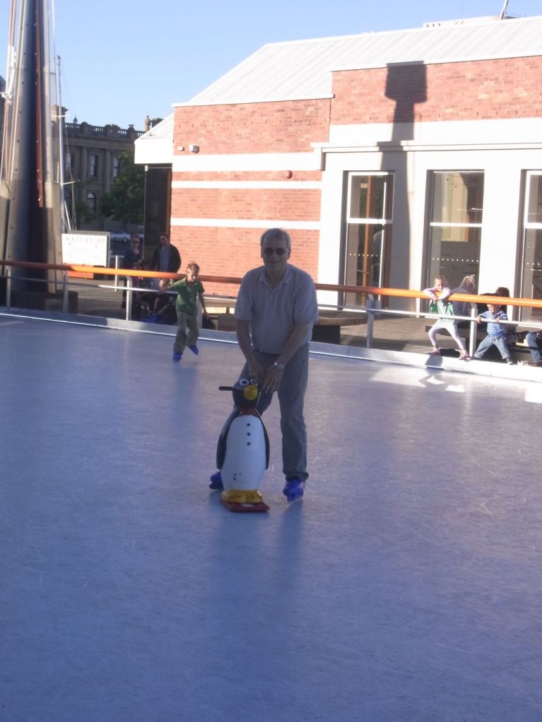 It was a special call, hence the plastic blue skates (on plastic ice). Unfortunately, my local associate couldn't find his tabs.